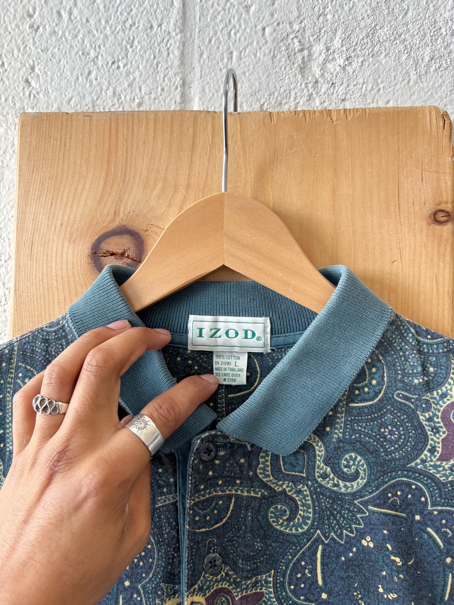 Vtg Izod Polo Shirt : L