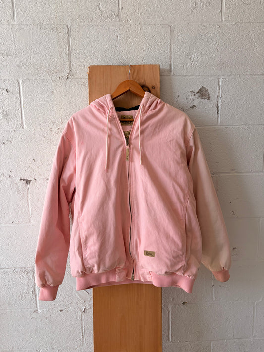 Berne Distressed Pink Canvas Work Jacket : Ladies 2XL
