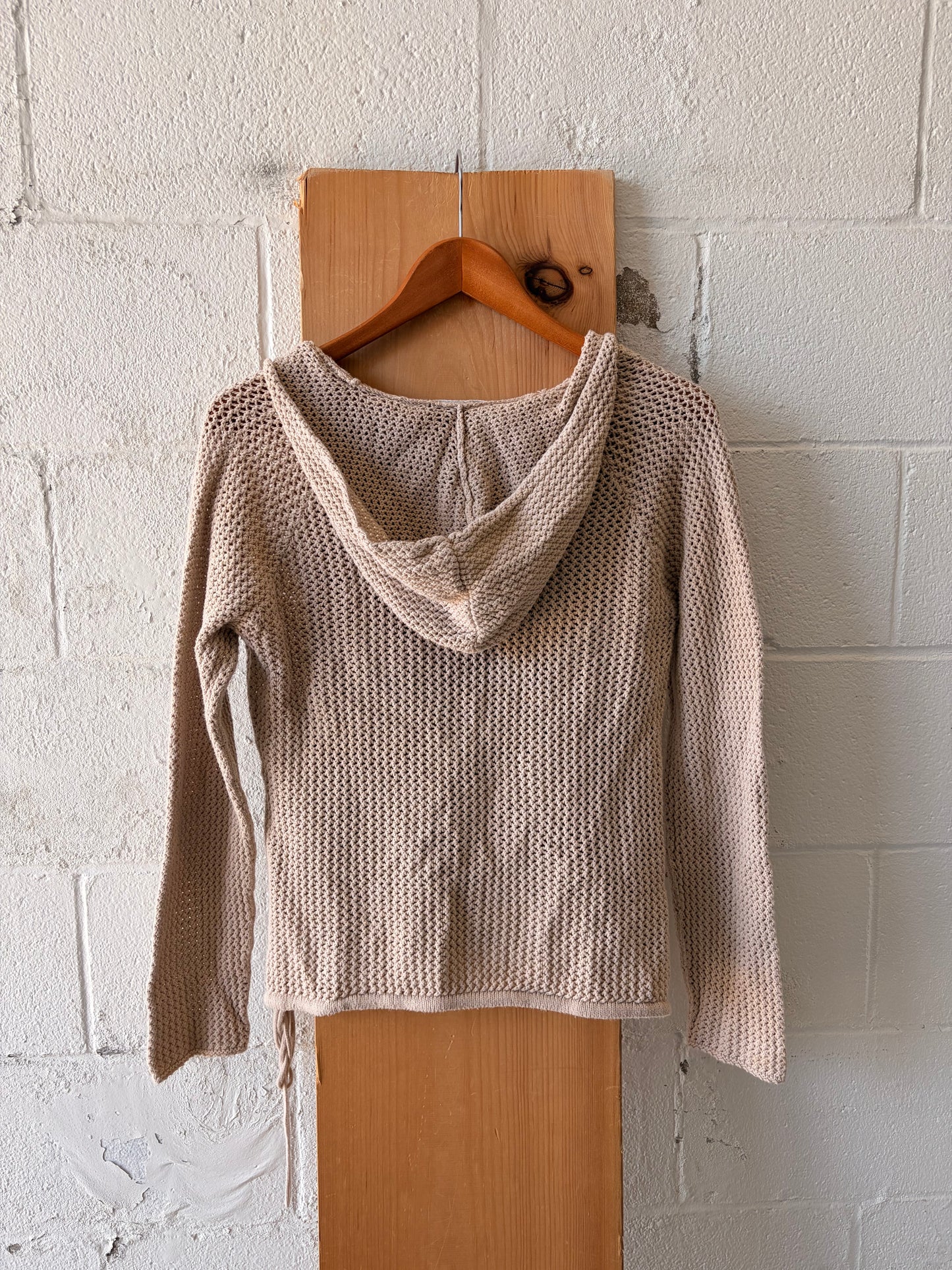 Hooded Knit Top : L