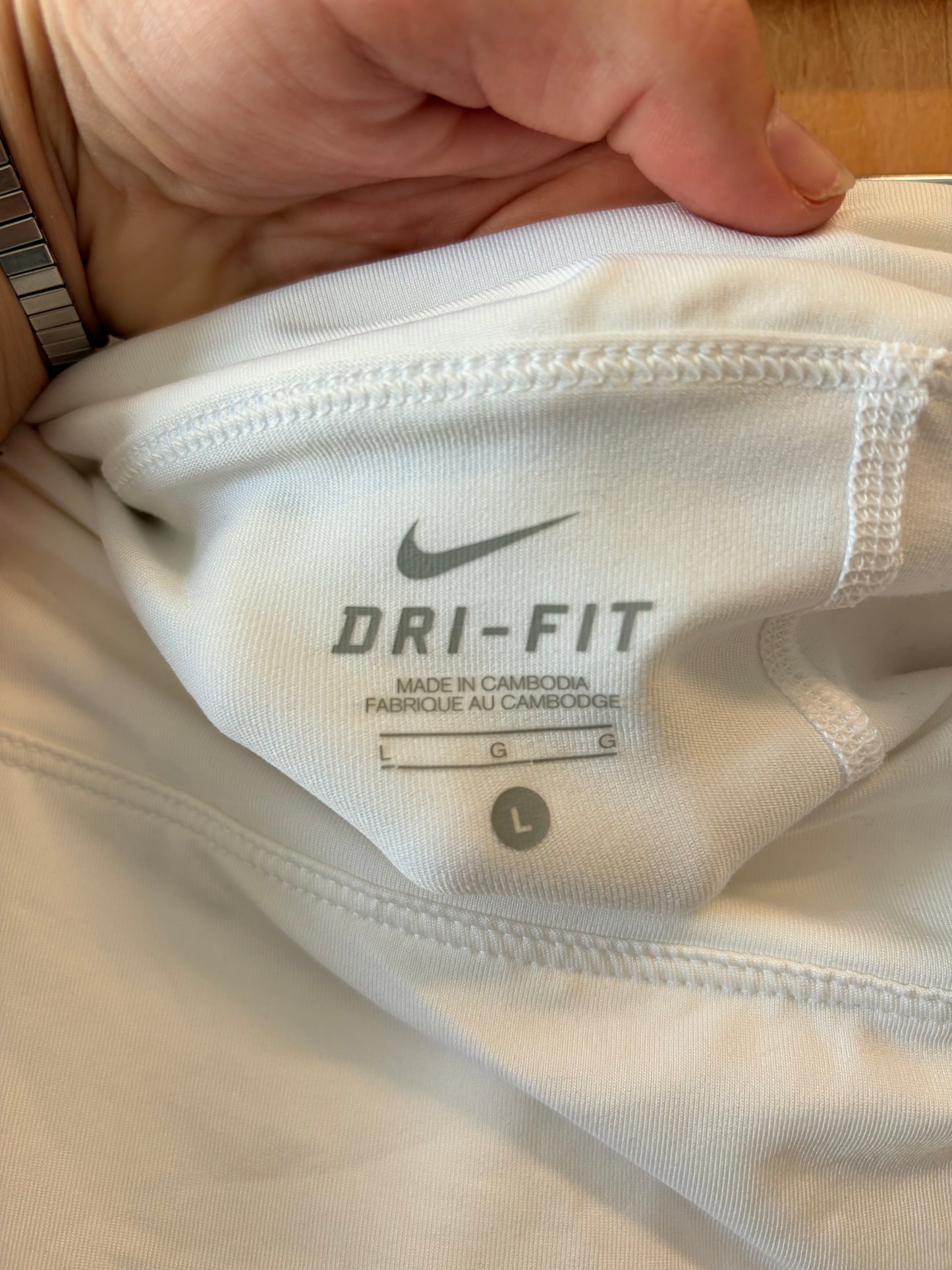 White & Blue Nike Tennis Skort : L