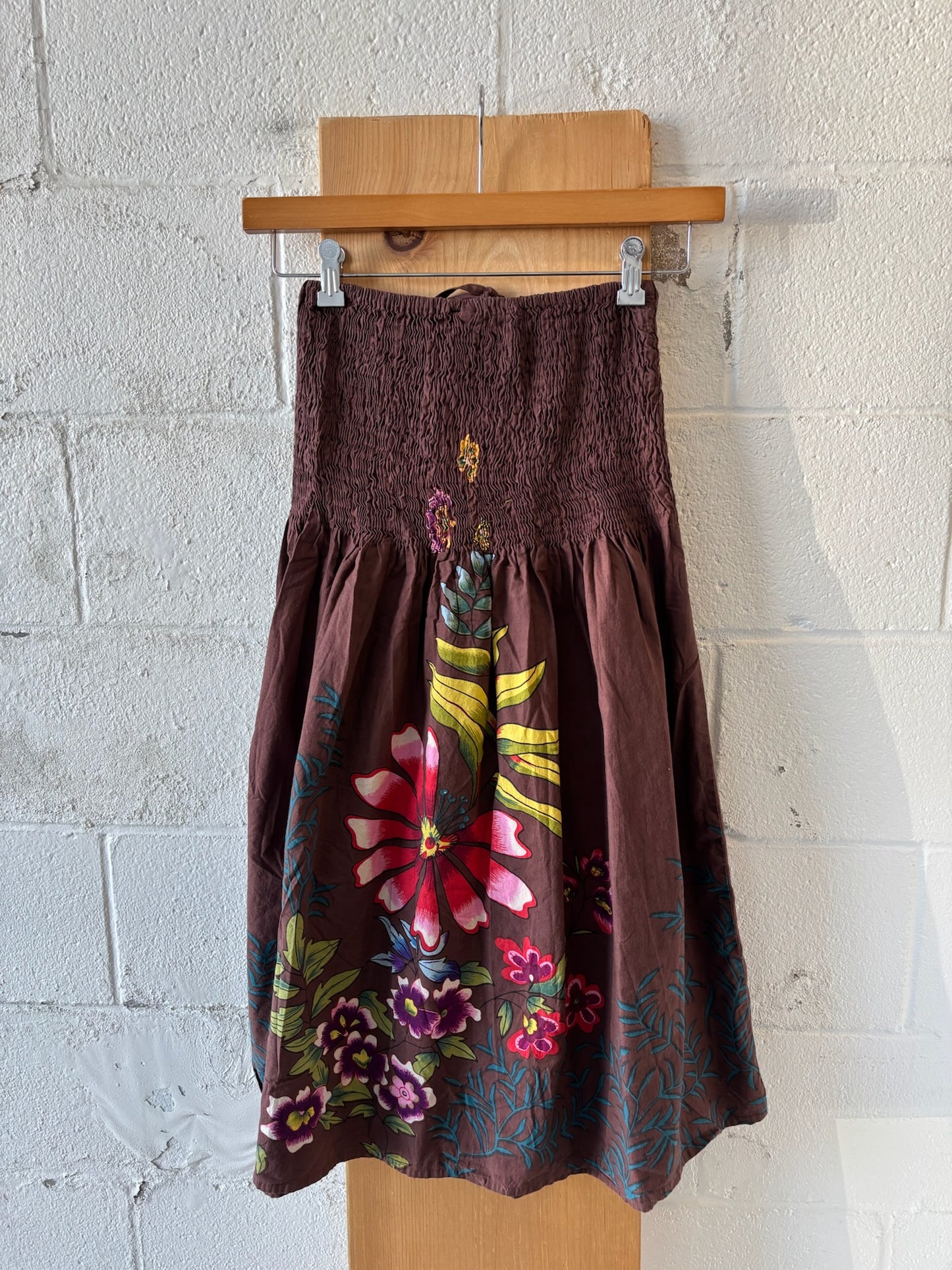 Vtg Tropical Sleeveless Dress : M