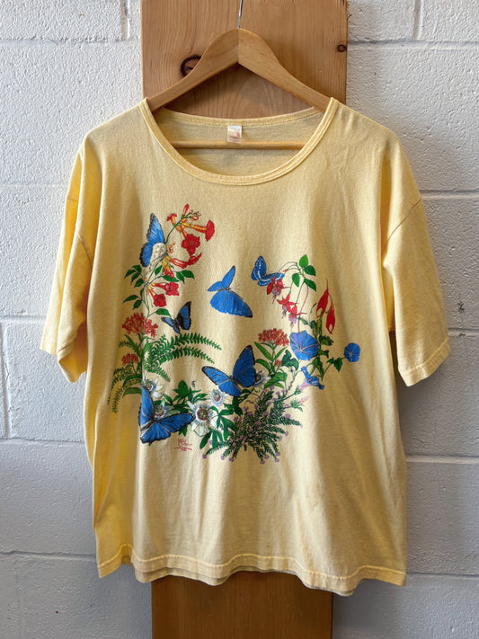 Vtg Butterfly Tee : XL