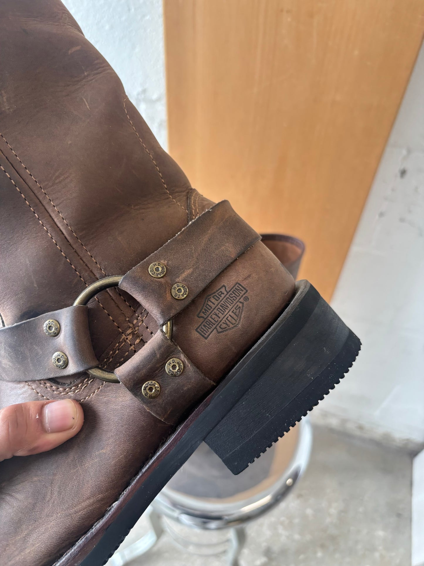 Brown Leather Harley Davidson Boots : Men’s 8.5 (Local Pickup Only)