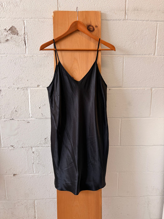 Vtg Low Back Slip Dress : L
