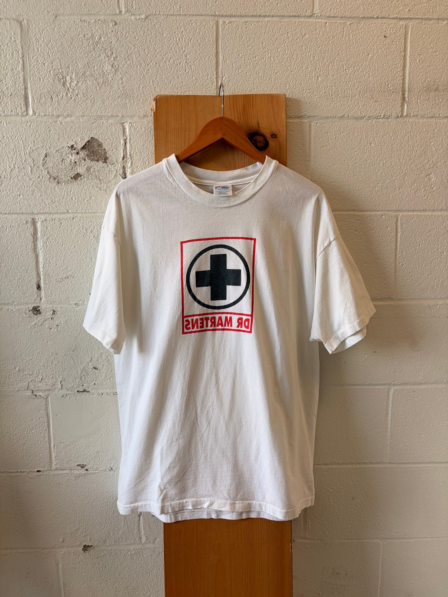 Vtg Single Stitch Dr. Martens Logo Tee : XL