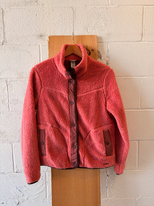 Pink L.L. Bean Sherpa Jacket : M
