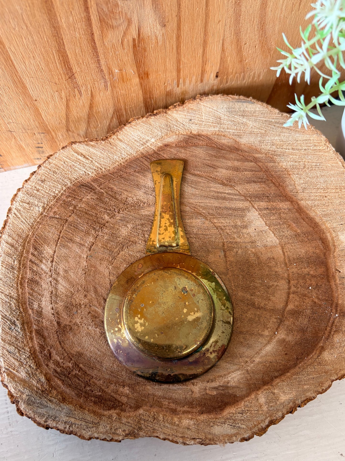 Little Brass Tone Spoon / Tea Bag Rest