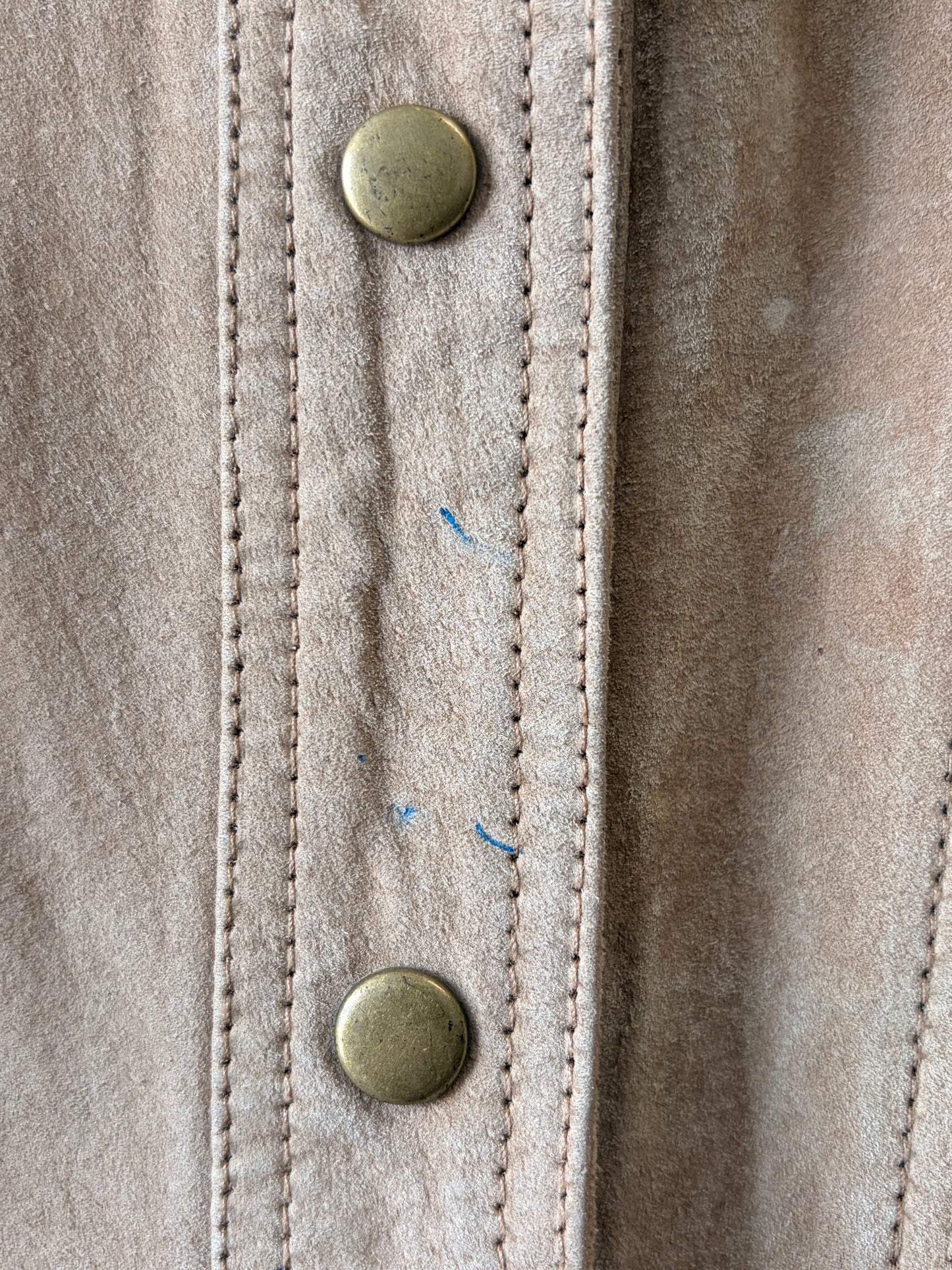 Tan Leather Jacket : M