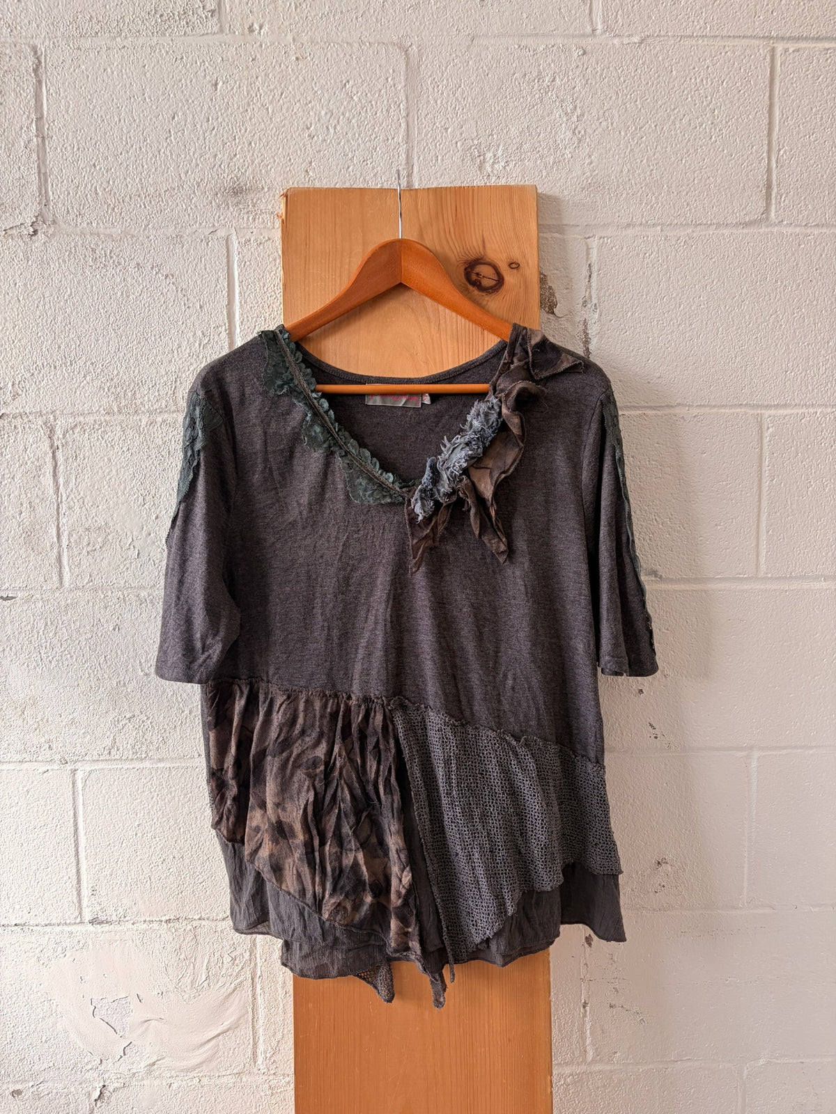 Mixed Print Pretty Angel Top : XL