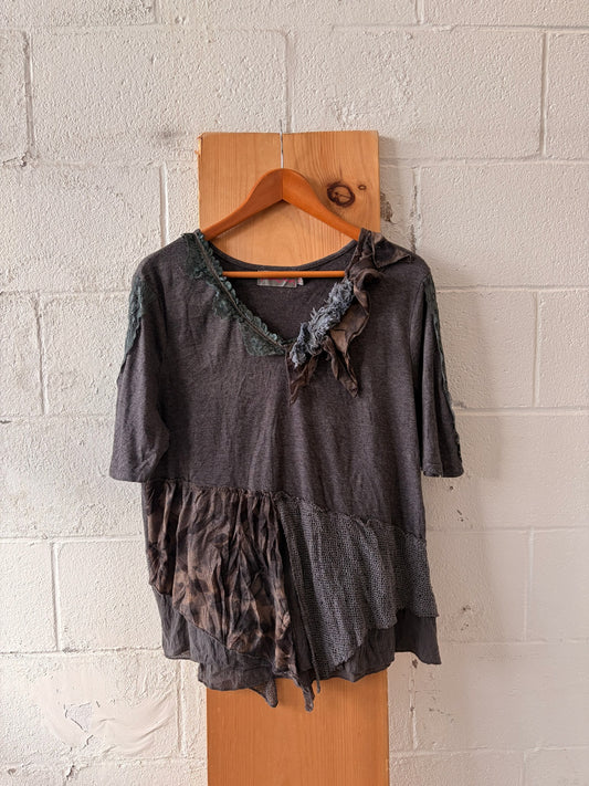 Mixed Print Pretty Angel Top : XL