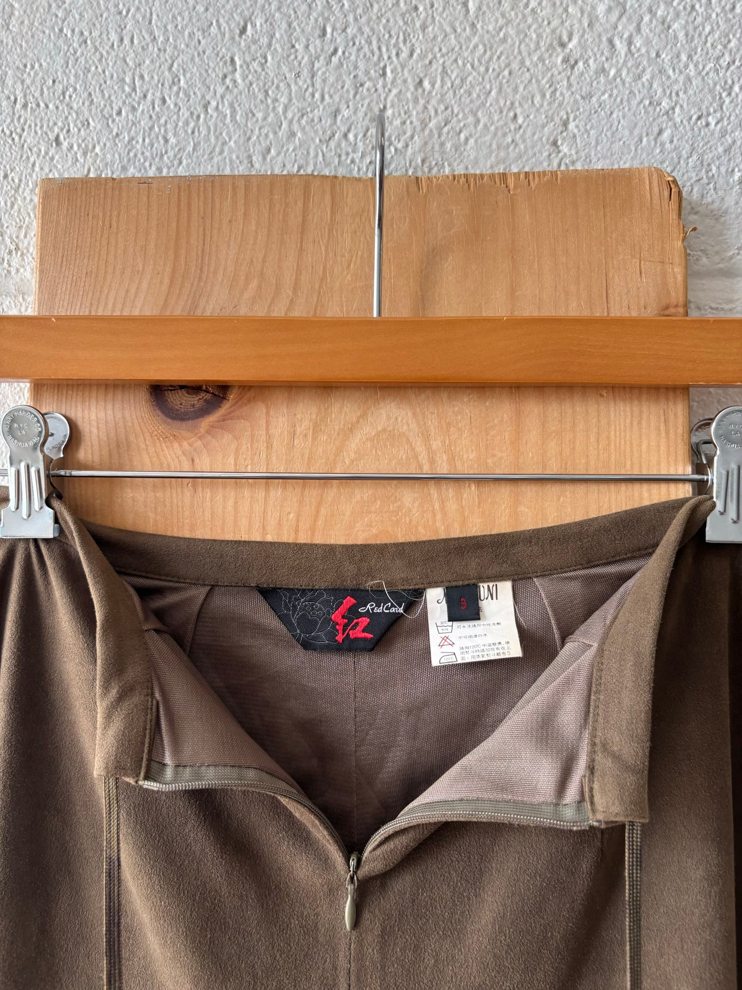 Faux Suede Olive Green Pants : 3