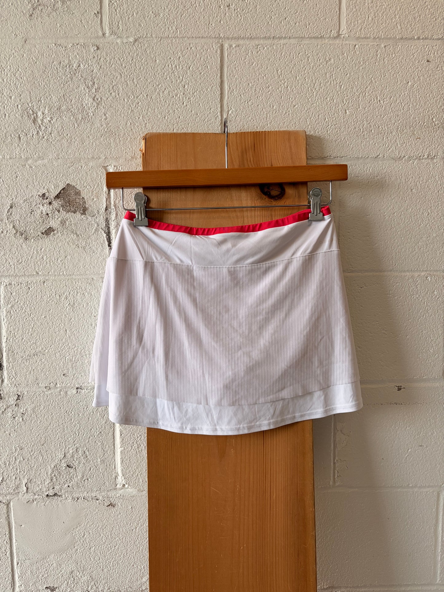 White & Pink Adidas Tennis Skort : M
