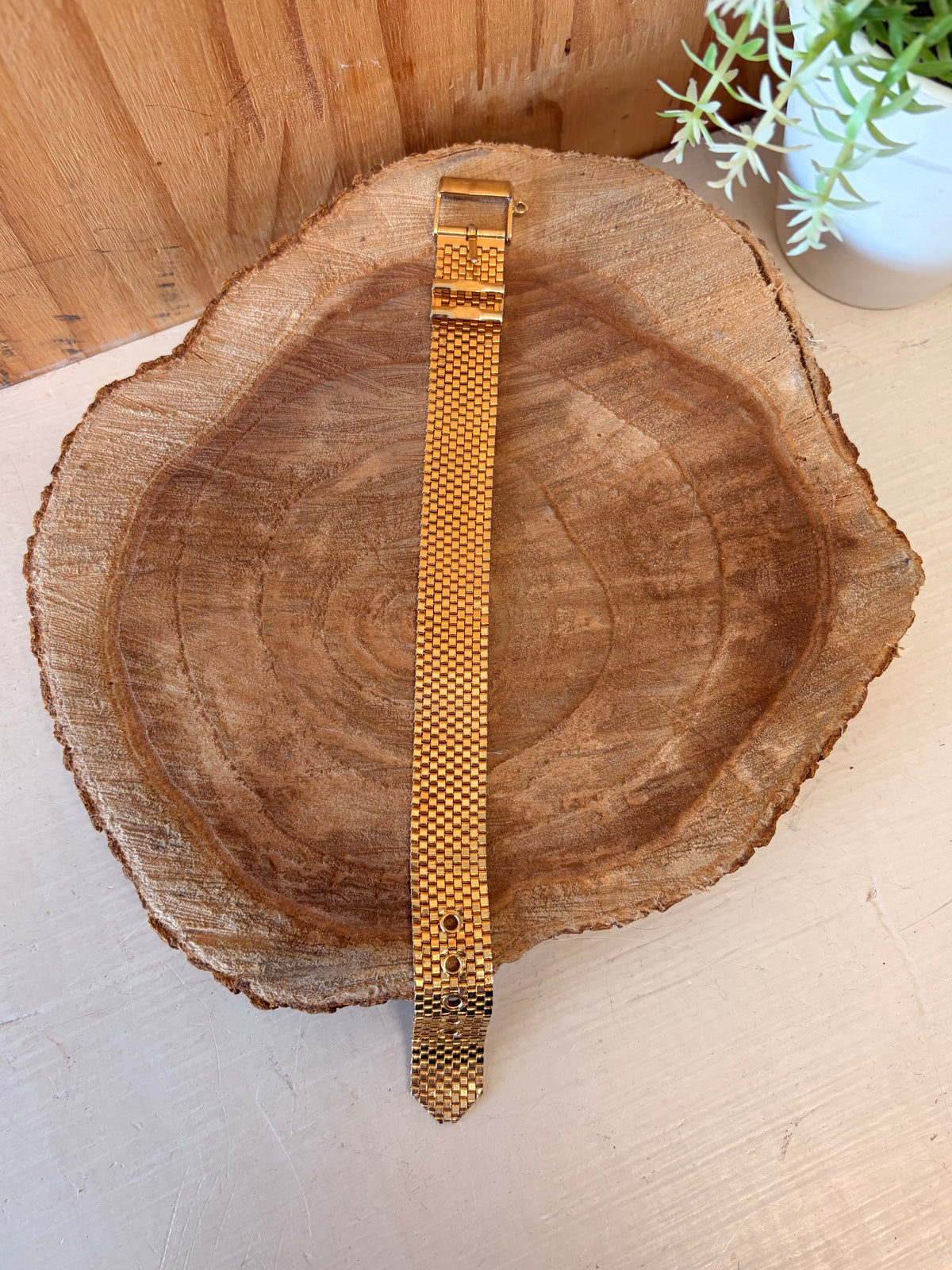Brite USA Gold Tone Watch Band Bracelet