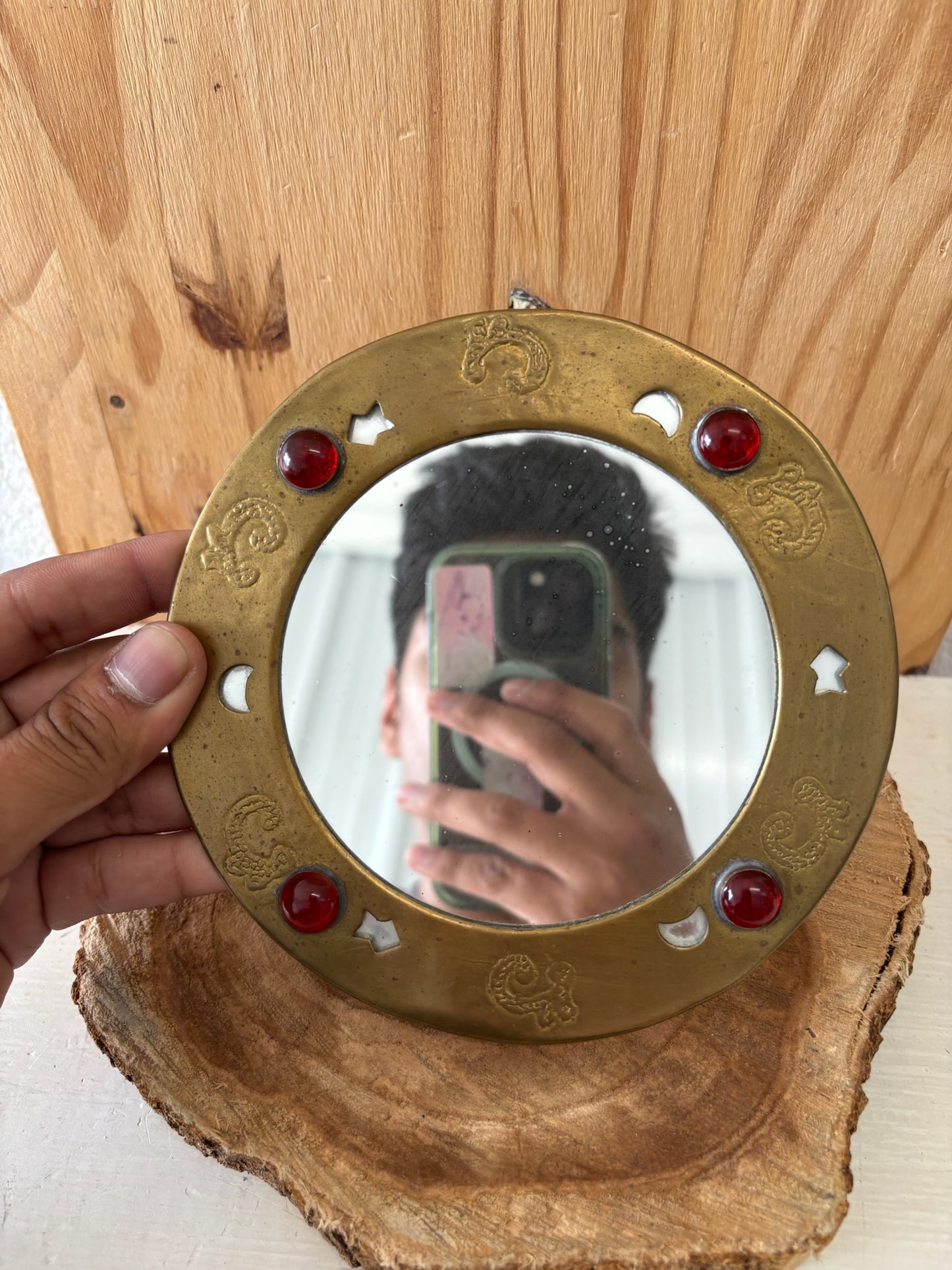 Little Brass Celestial Mirror (Local Pick Up Only)