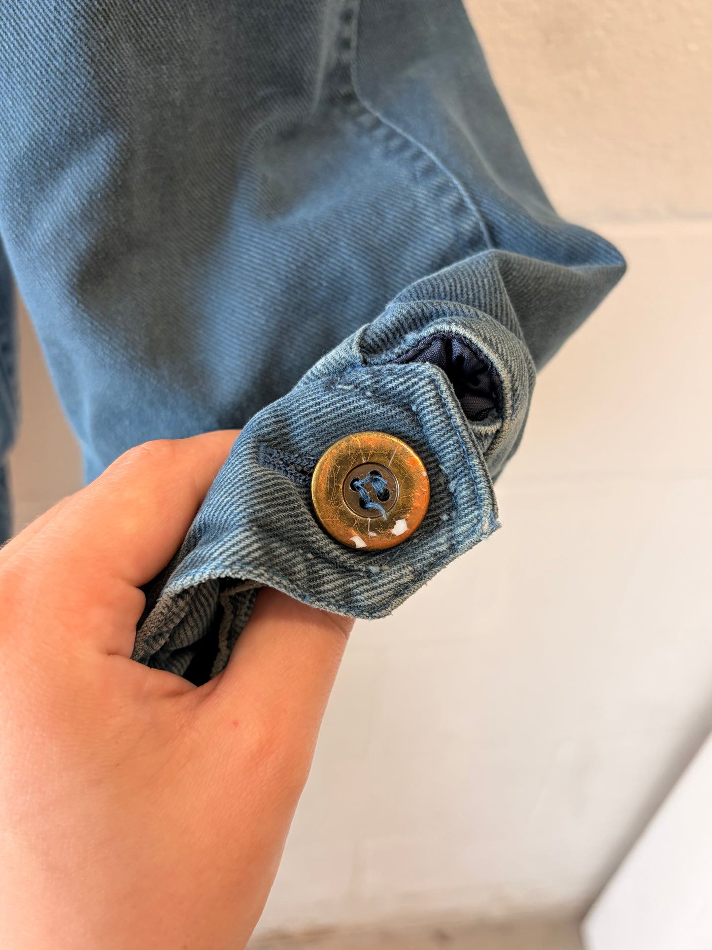 Vintage London Fog Blue Bomber Jacket : S