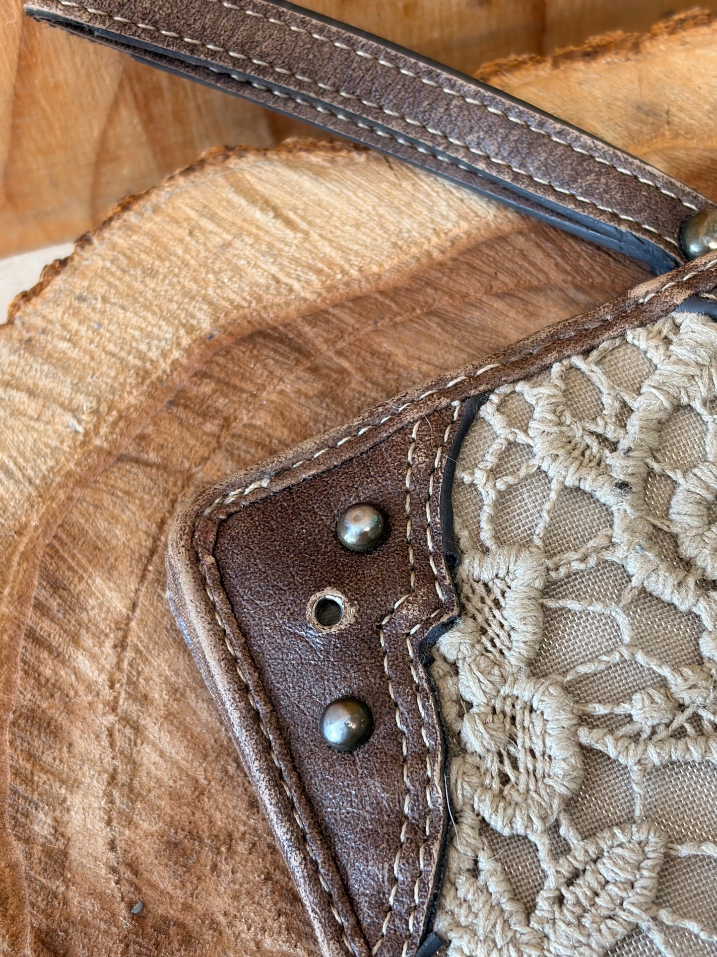 Studded Lace Wallet (As Is)