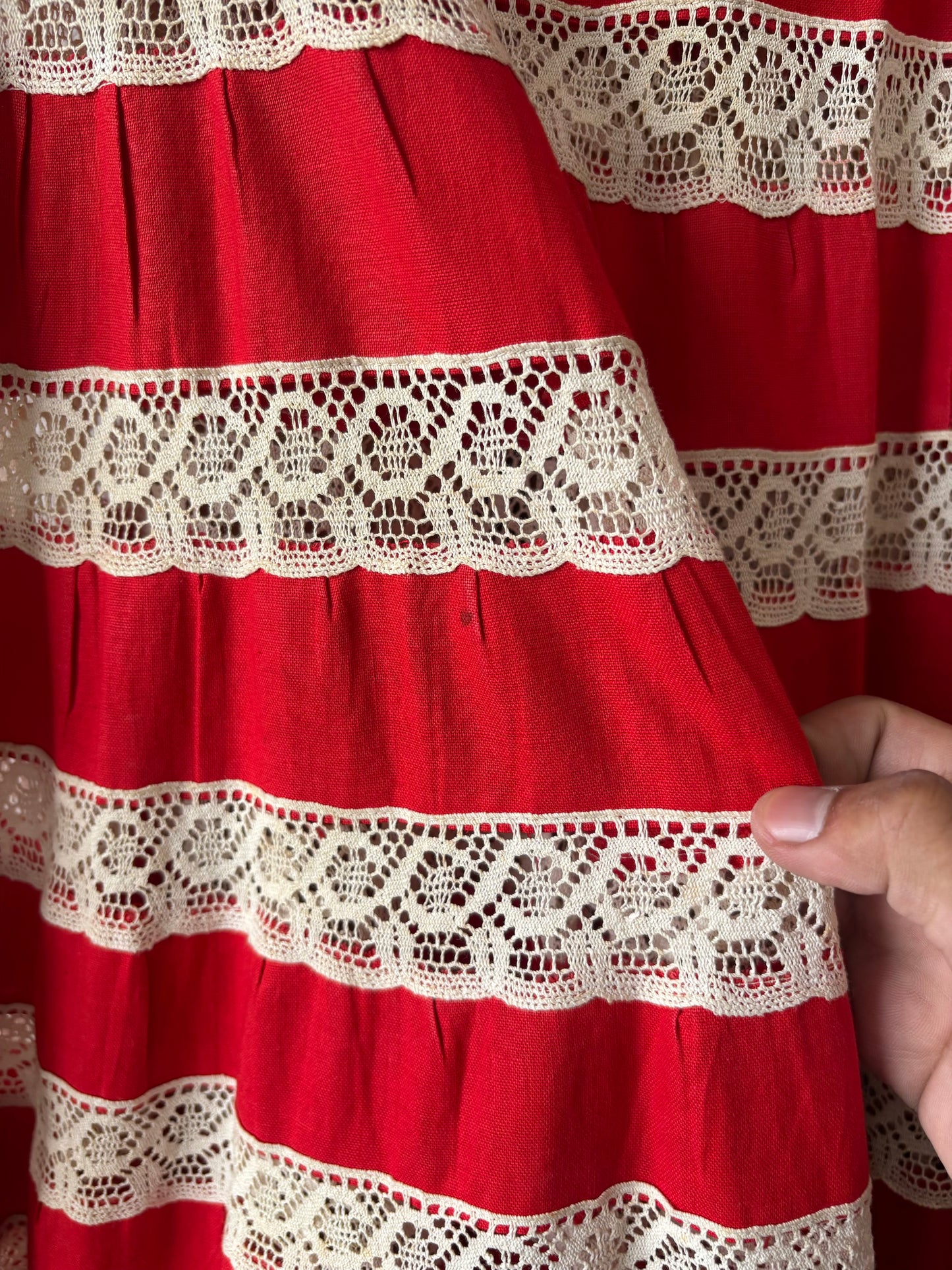 Handmade Tiered Skirt : M/L
