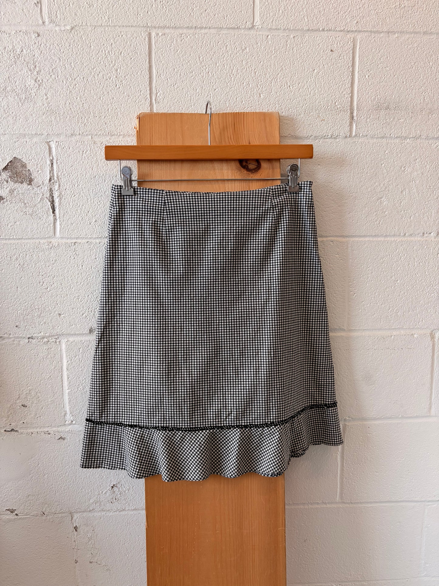 Black Gingham Skirt : 12