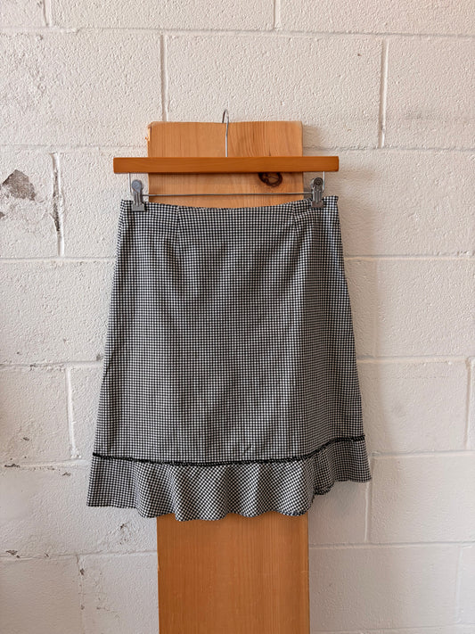 Black Gingham Skirt : 12
