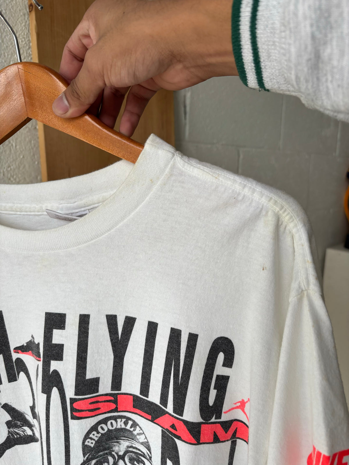 Vtg Single Stitch Nike Air Jordan Spike Lee Tee (As Is) : L