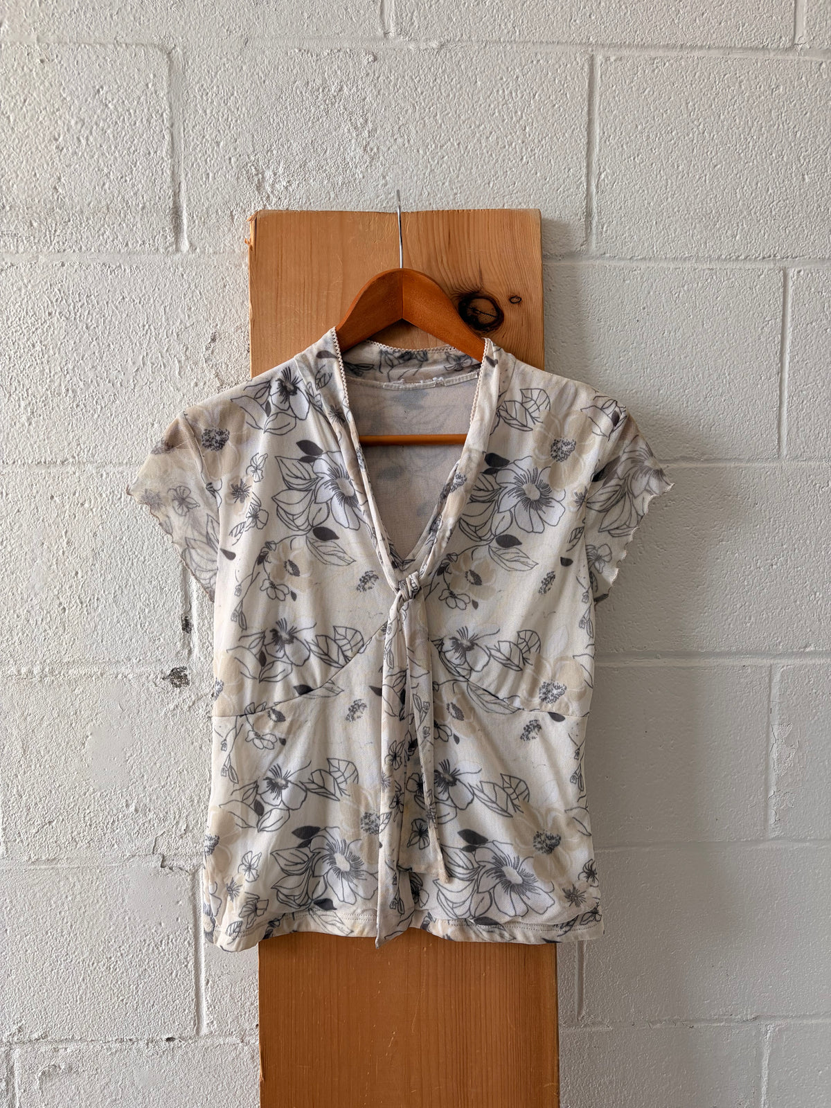 Floral Micro Mesh Top : S/M