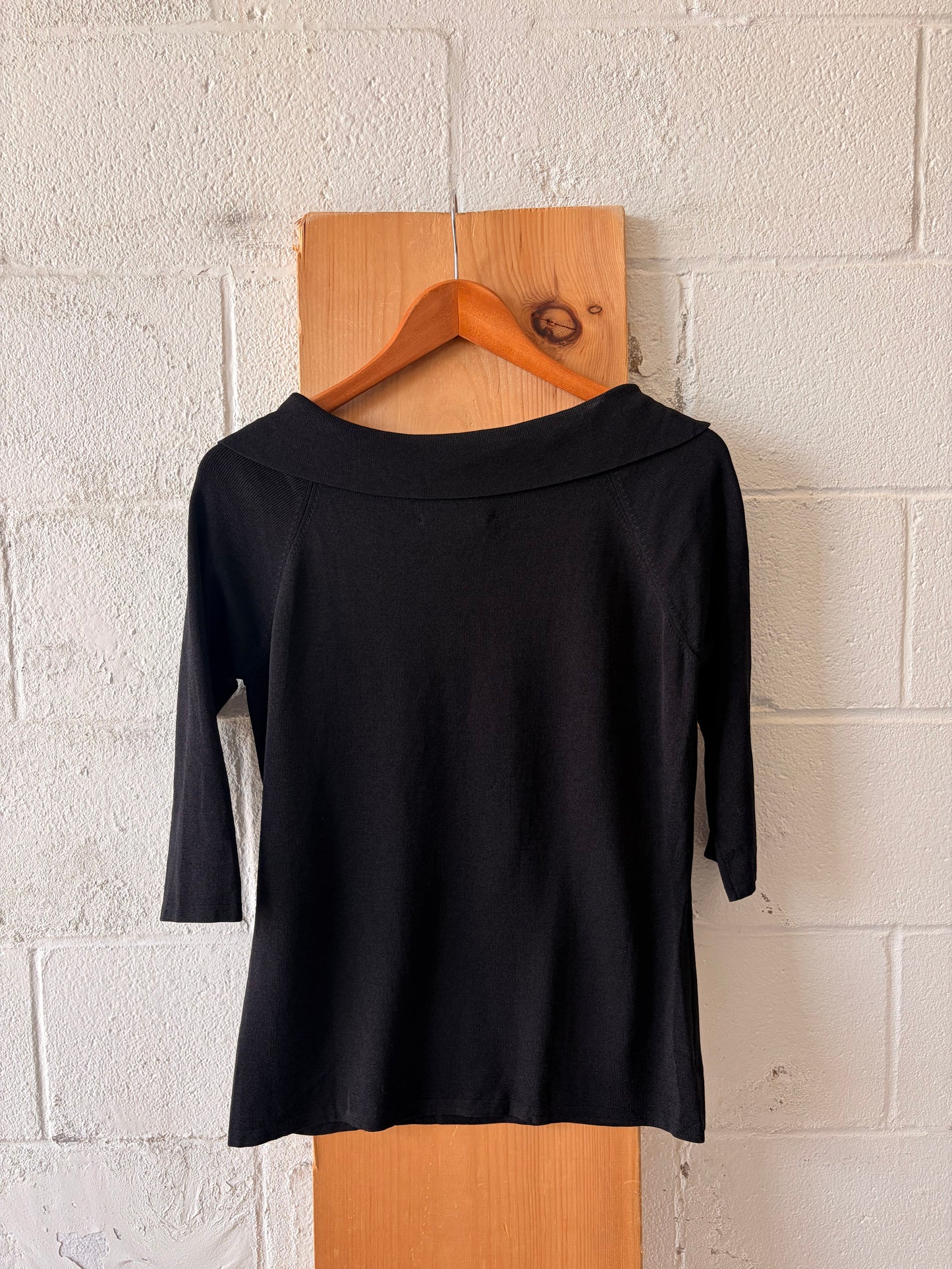 Vtg Black Tie Detailed Top : XL
