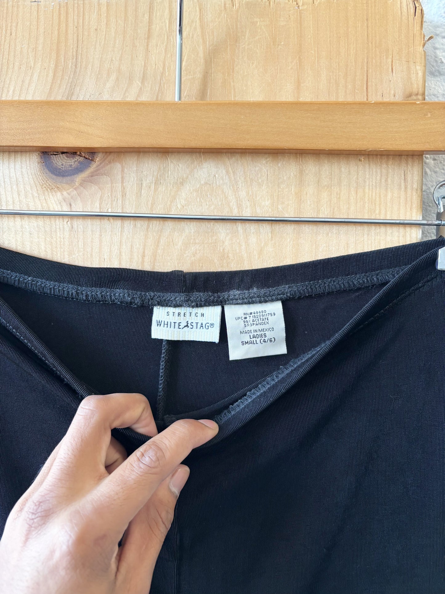 Velvet Black Maxi Skirt : S