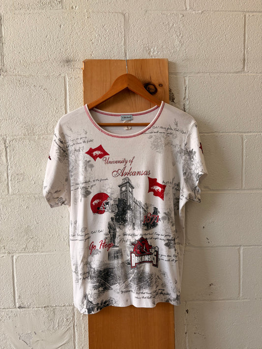Y2K University of Arkansas Tee : L/XL