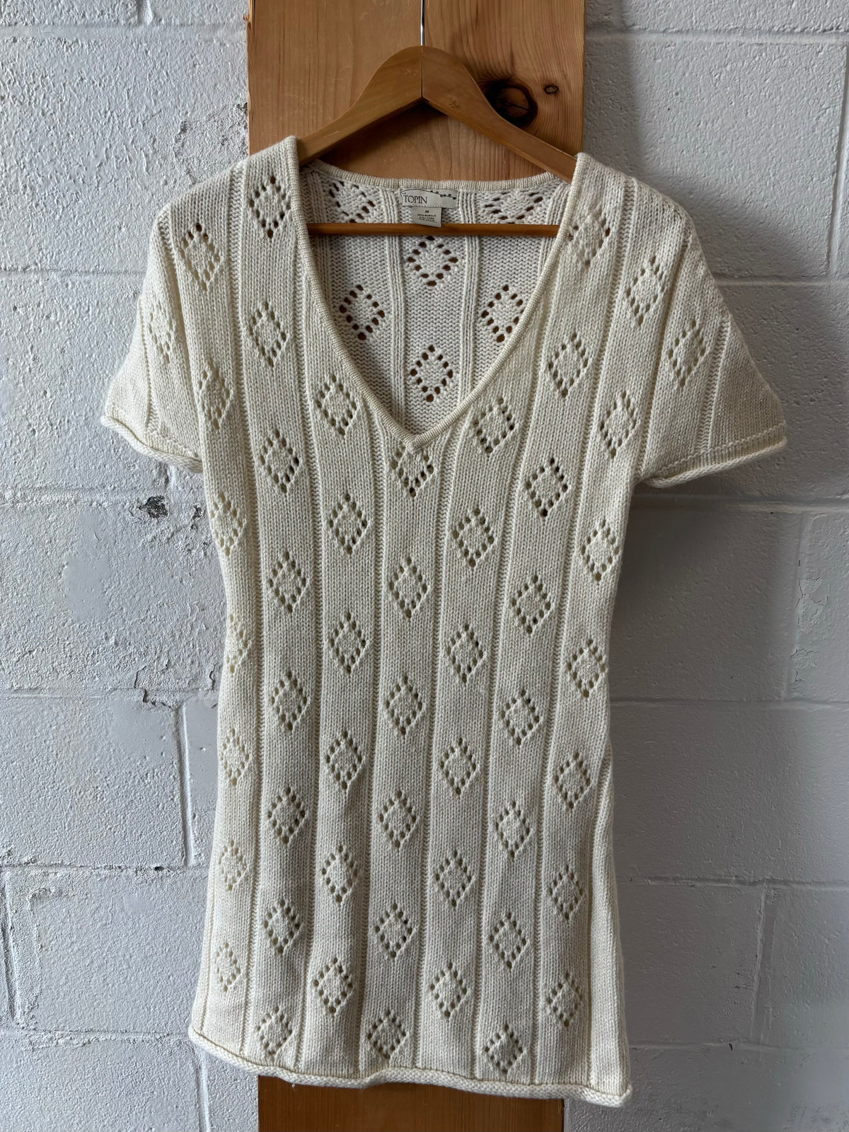 Ivory Knit Top W/Sparkle : M