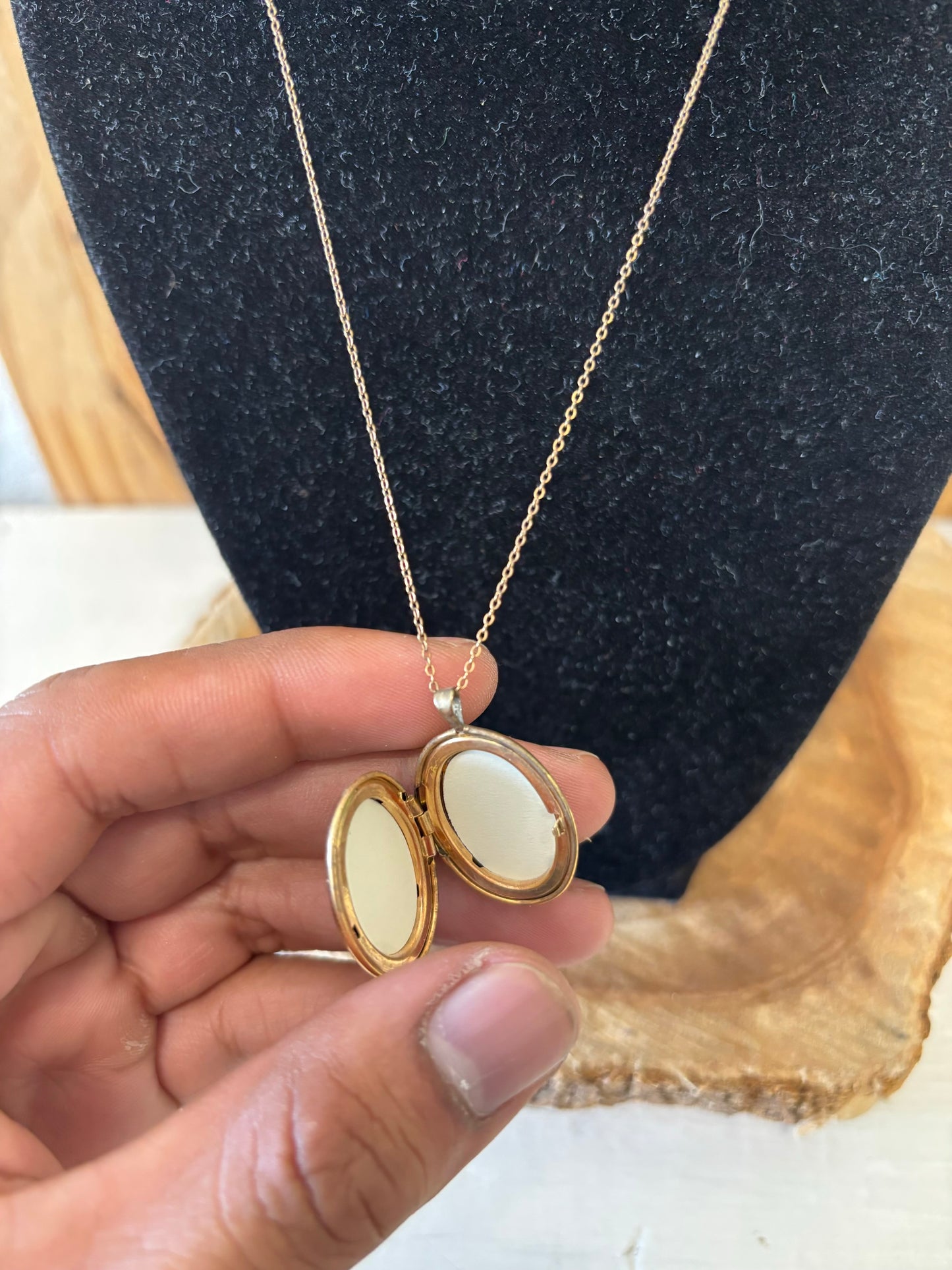 Vtg 925 Locket Necklace