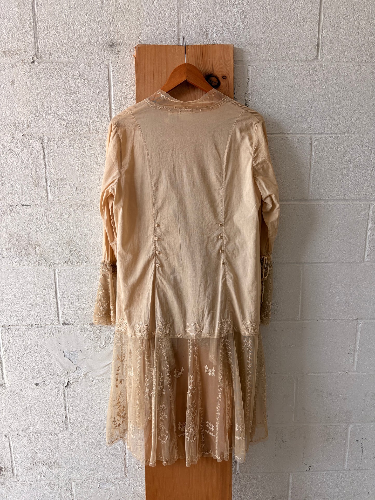 Vtg Ruffled Lace Cardigan : 14