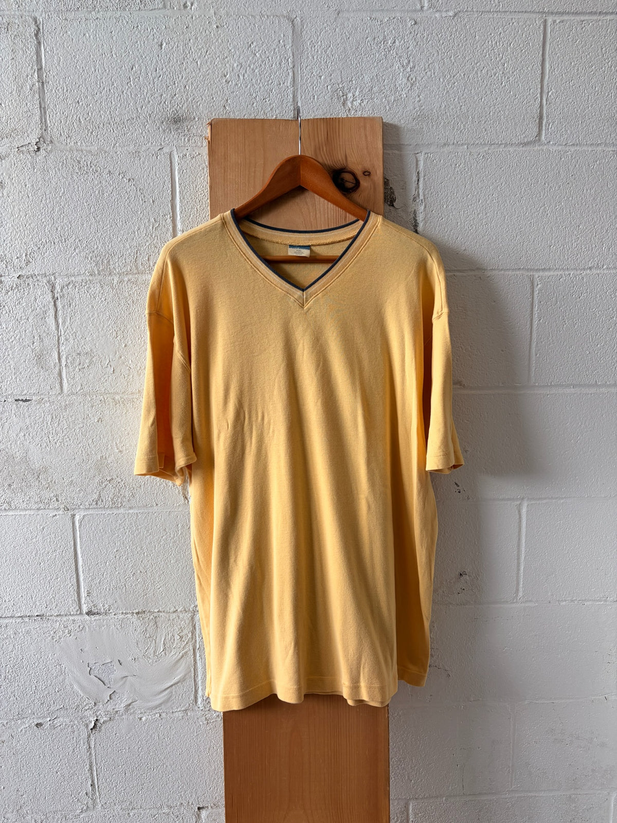 Yellow Old Navy V Neck Tee : XXL