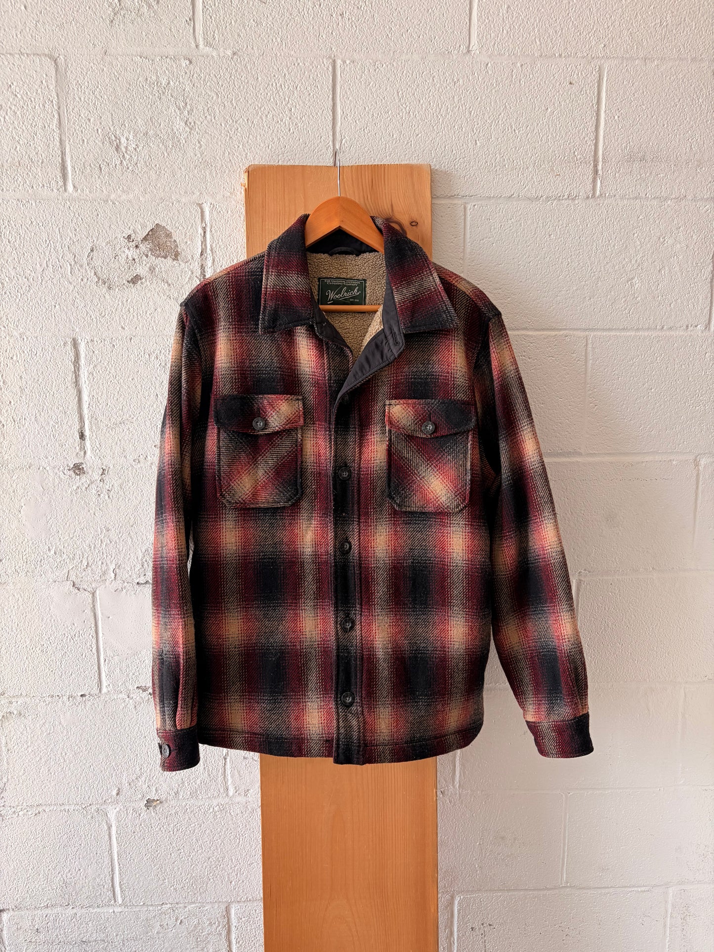 Vtg Woolrich Sherpa Lined Shacket : L