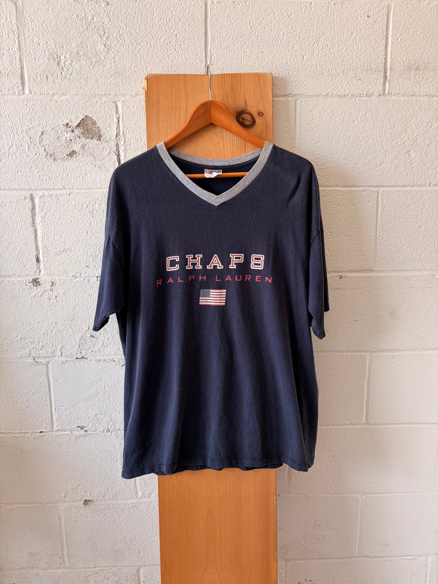 Vtg Ralph Lauren USA V-Neck : L