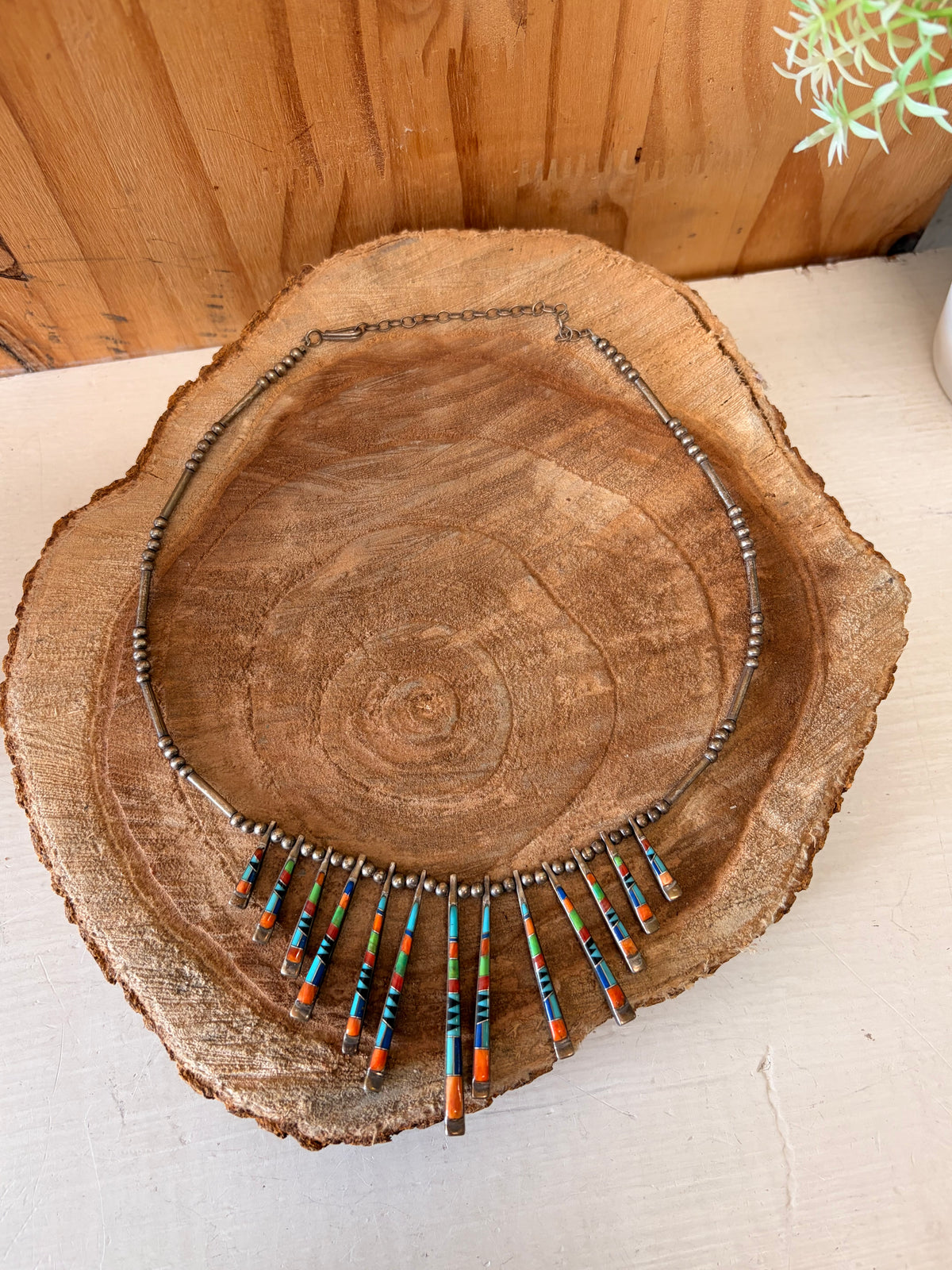 Reversible Boho Fanned Gemstone Necklace