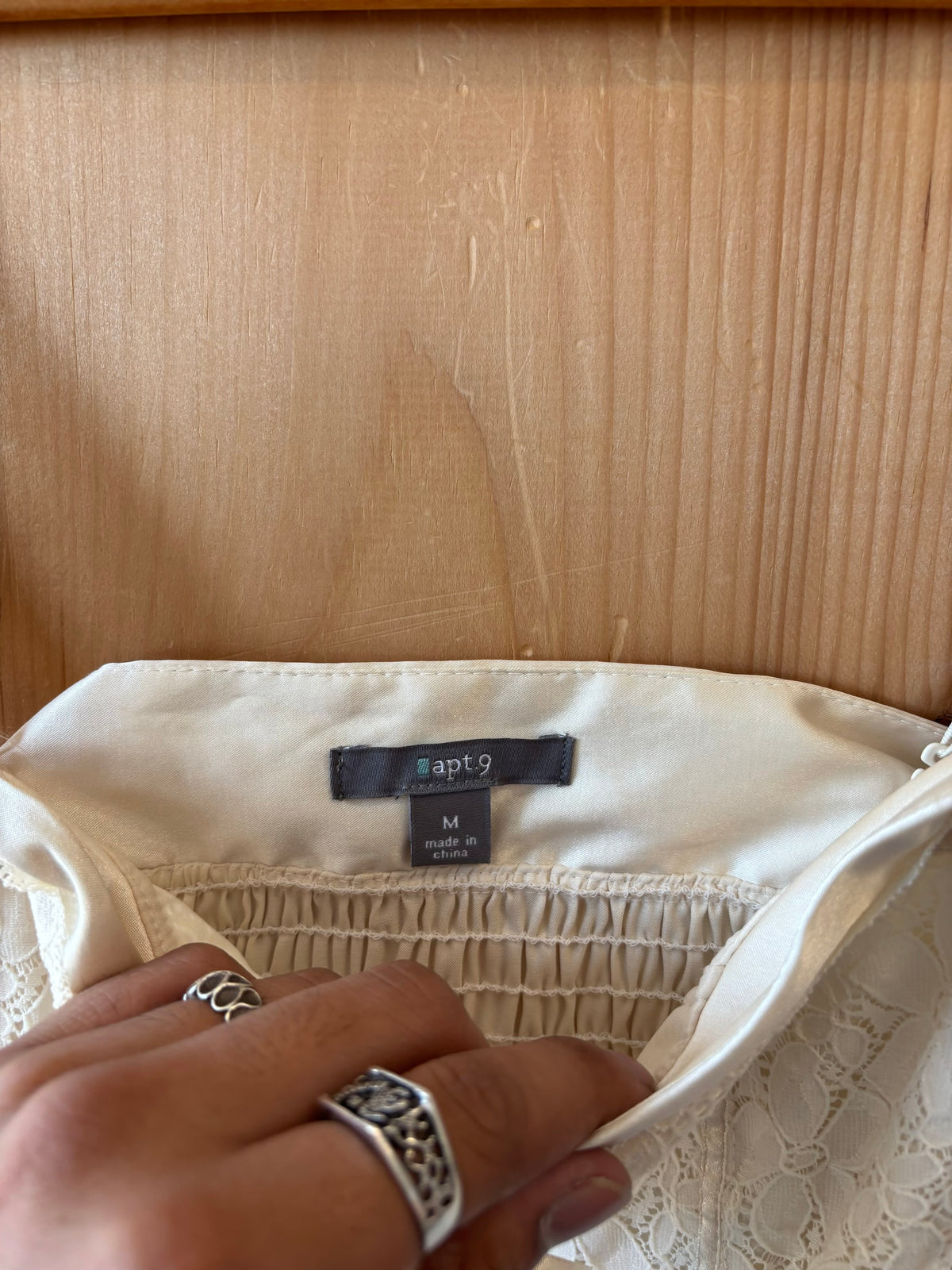 Ivory Corset Top : M