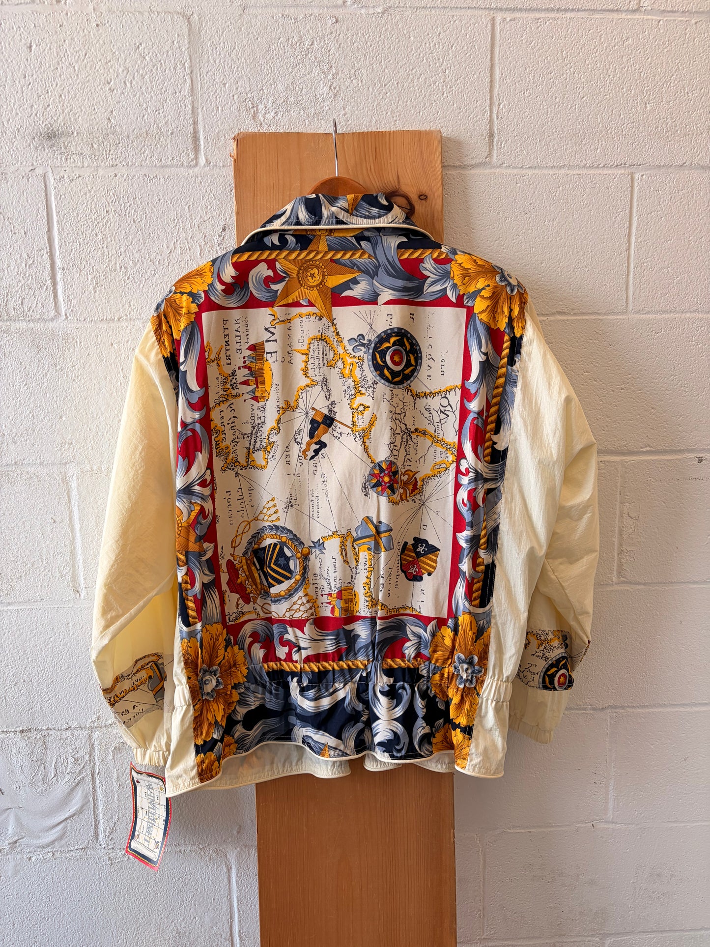 Vtg Winterset Nautical Map Windbreaker : XL