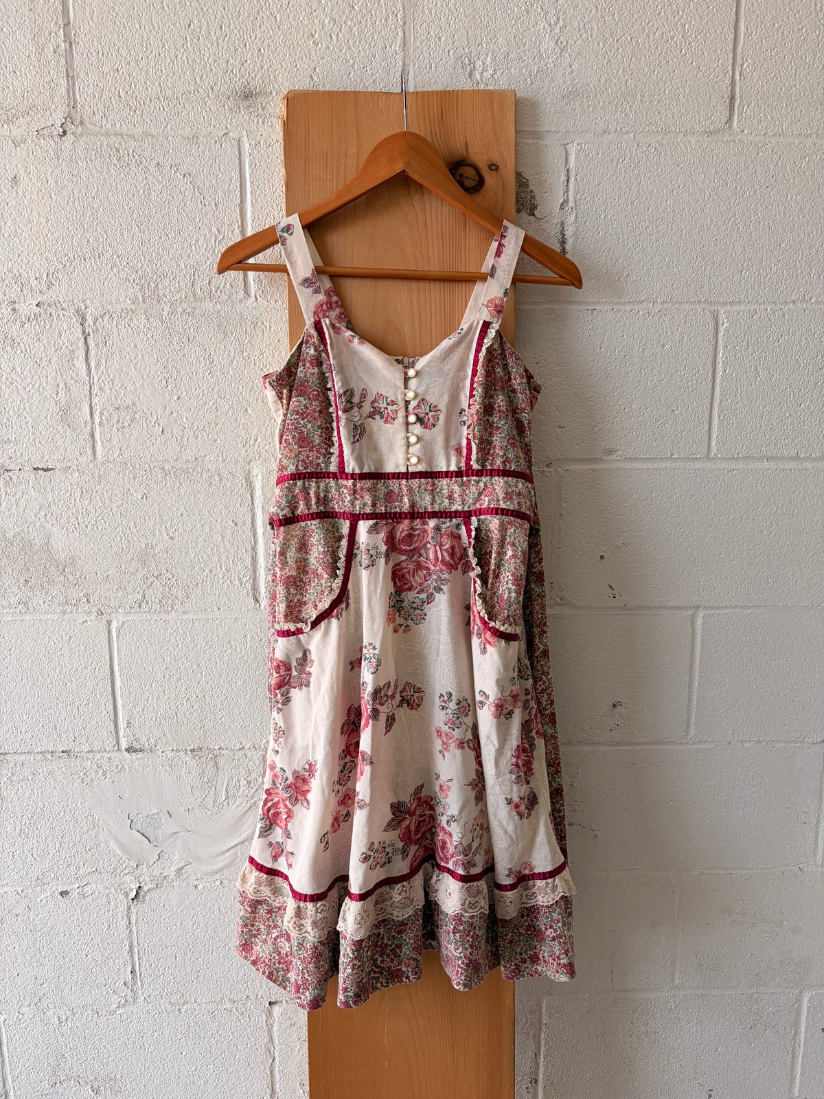 Vtg Prairie Dress : ~XS/S
