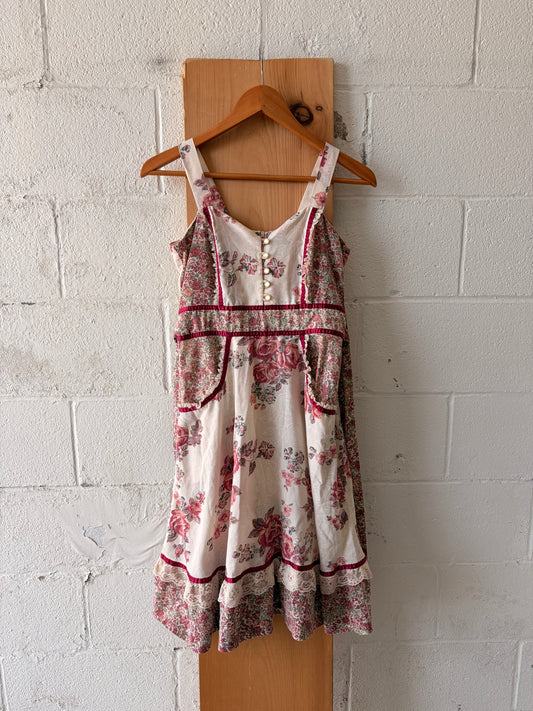 Vtg Prairie Dress : ~XS/S