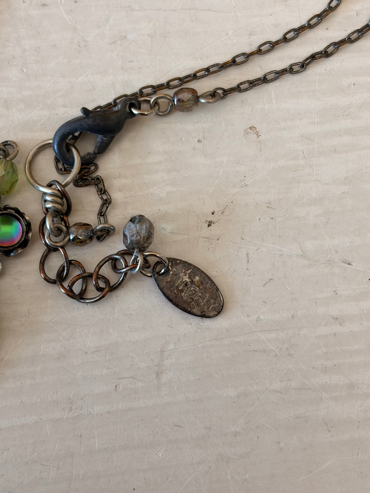 Firefly Peacock Pendant Necklace