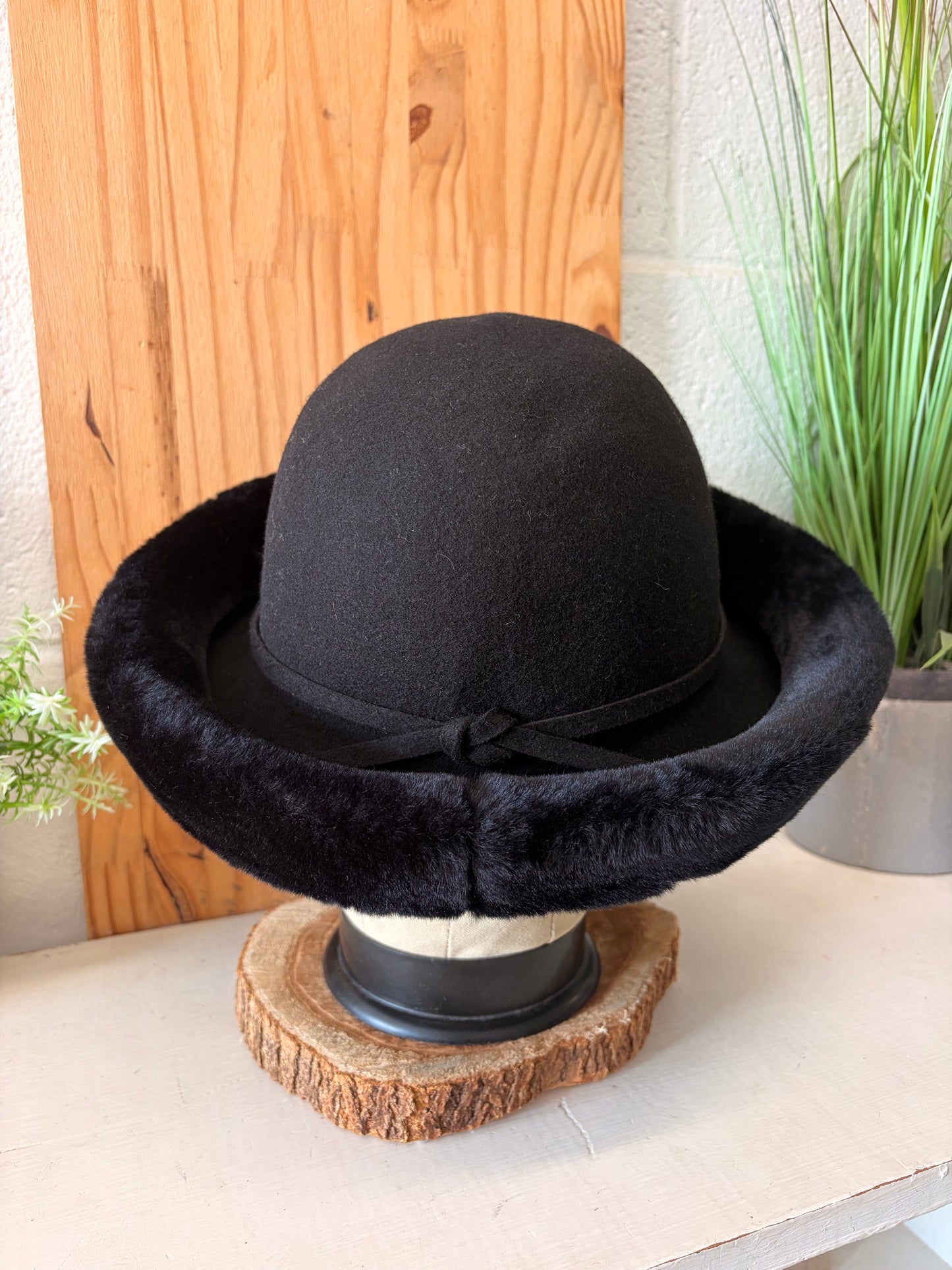 Vtg Black Wool Betmar Hat (Local Pick Up Only)