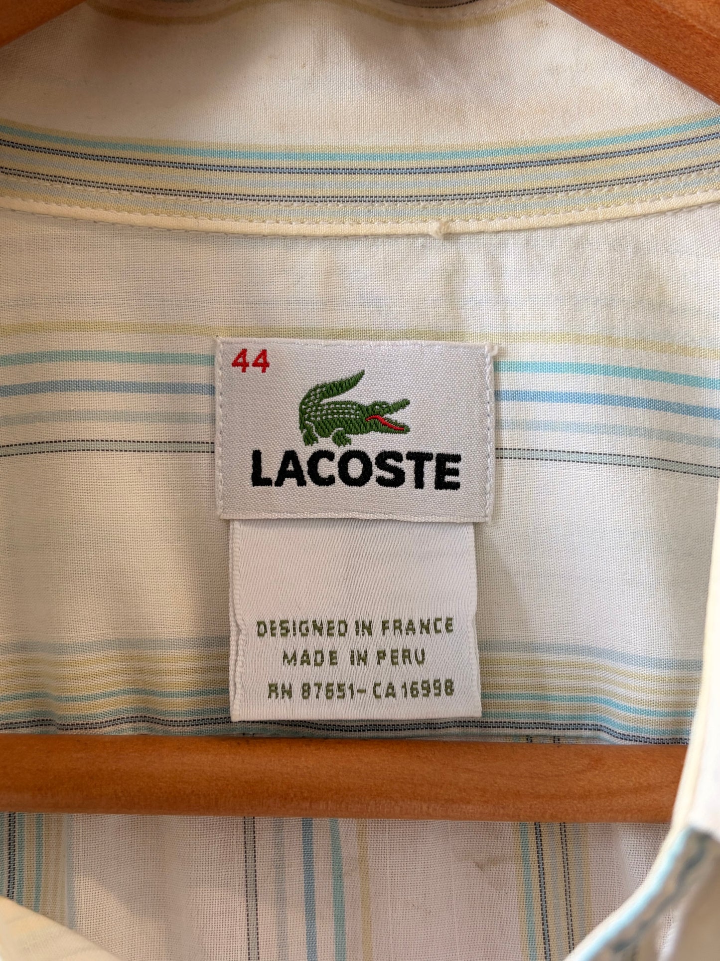 Lacoste Striped Button Down : 44
