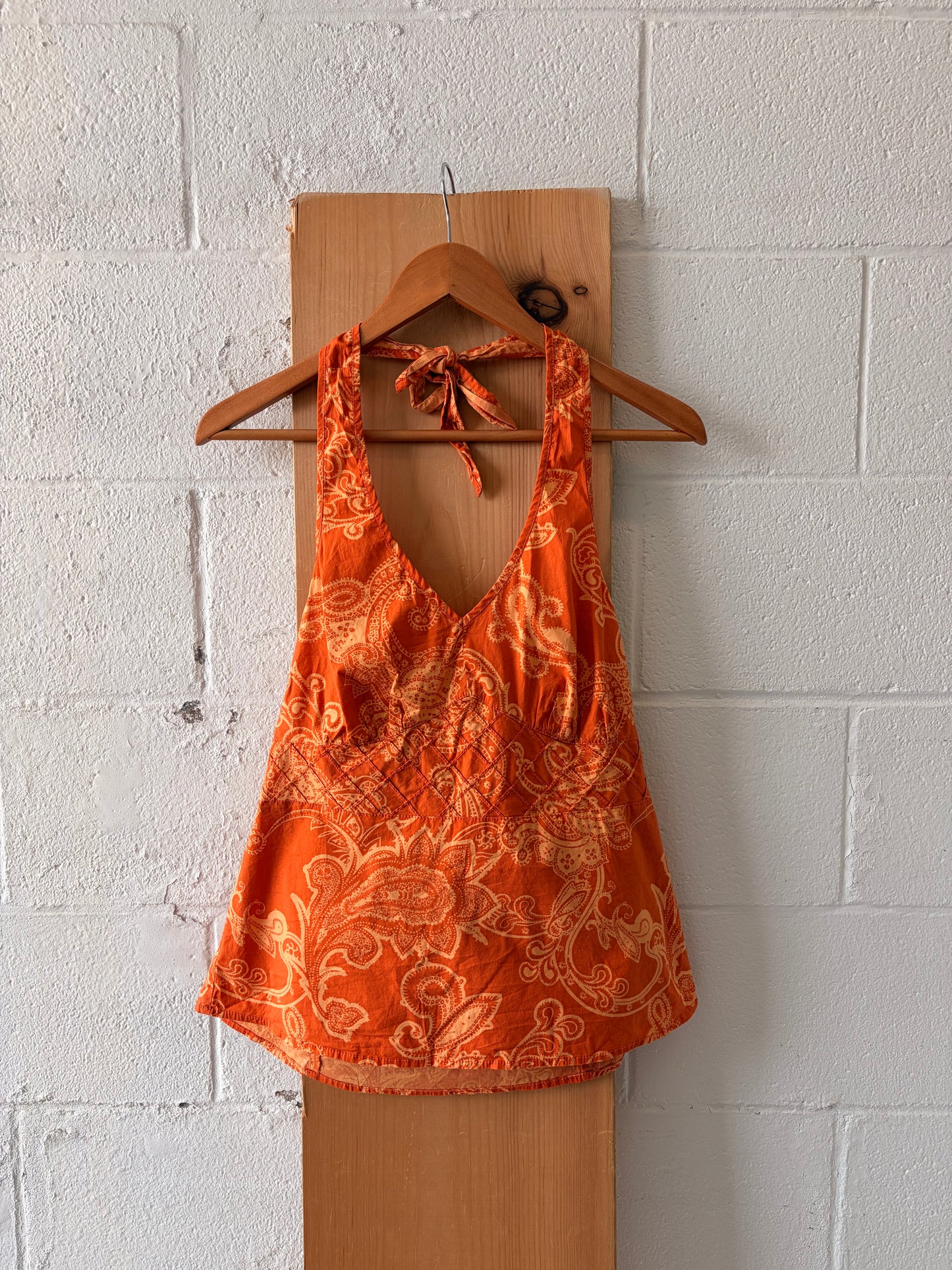 Orange Tommy Hilfiger Halter Top : L