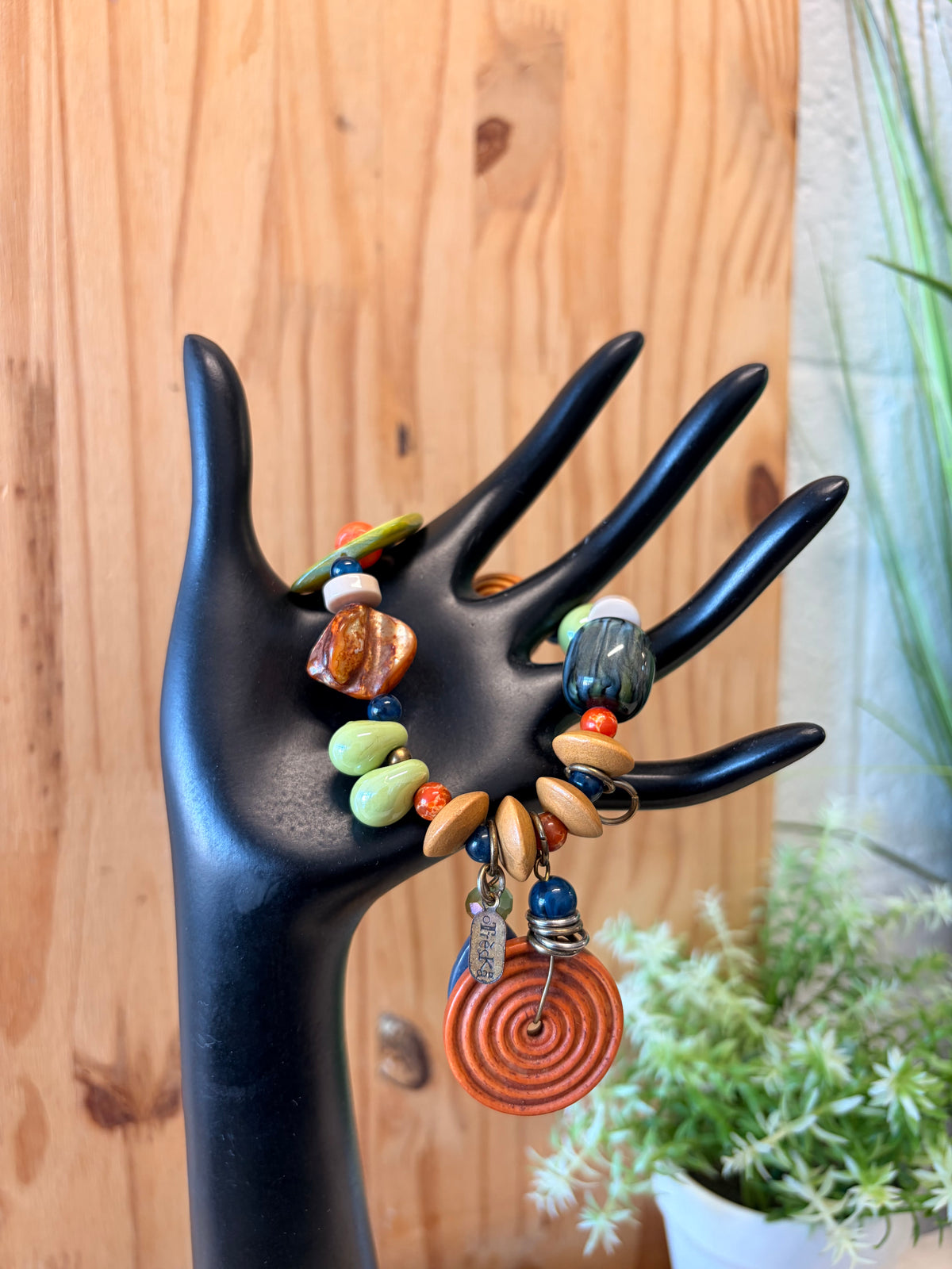 Treska Boho Beaded Charm Bracelet (As Is)