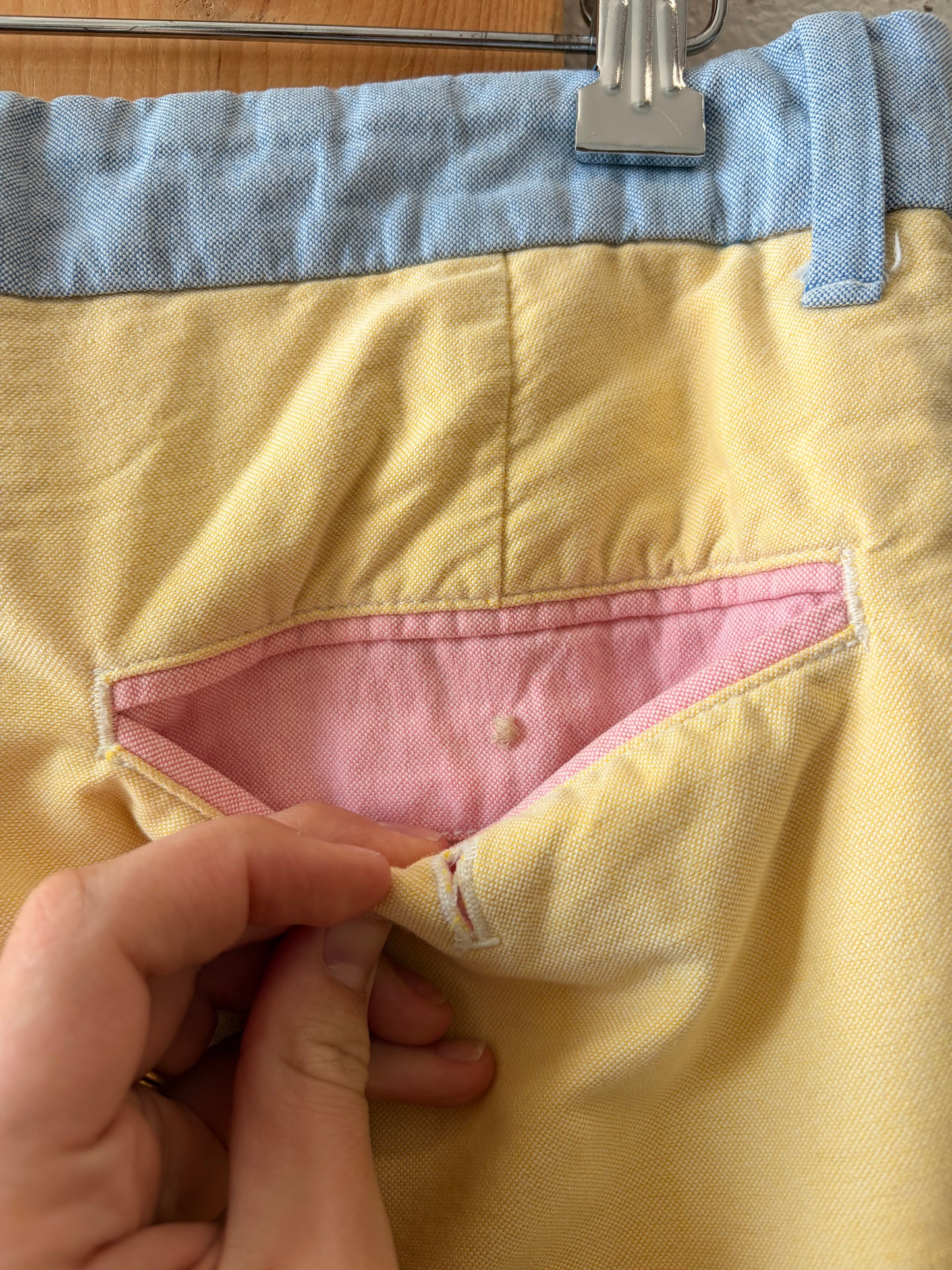 Pastel Color Block Polo Golf Shorts : 32