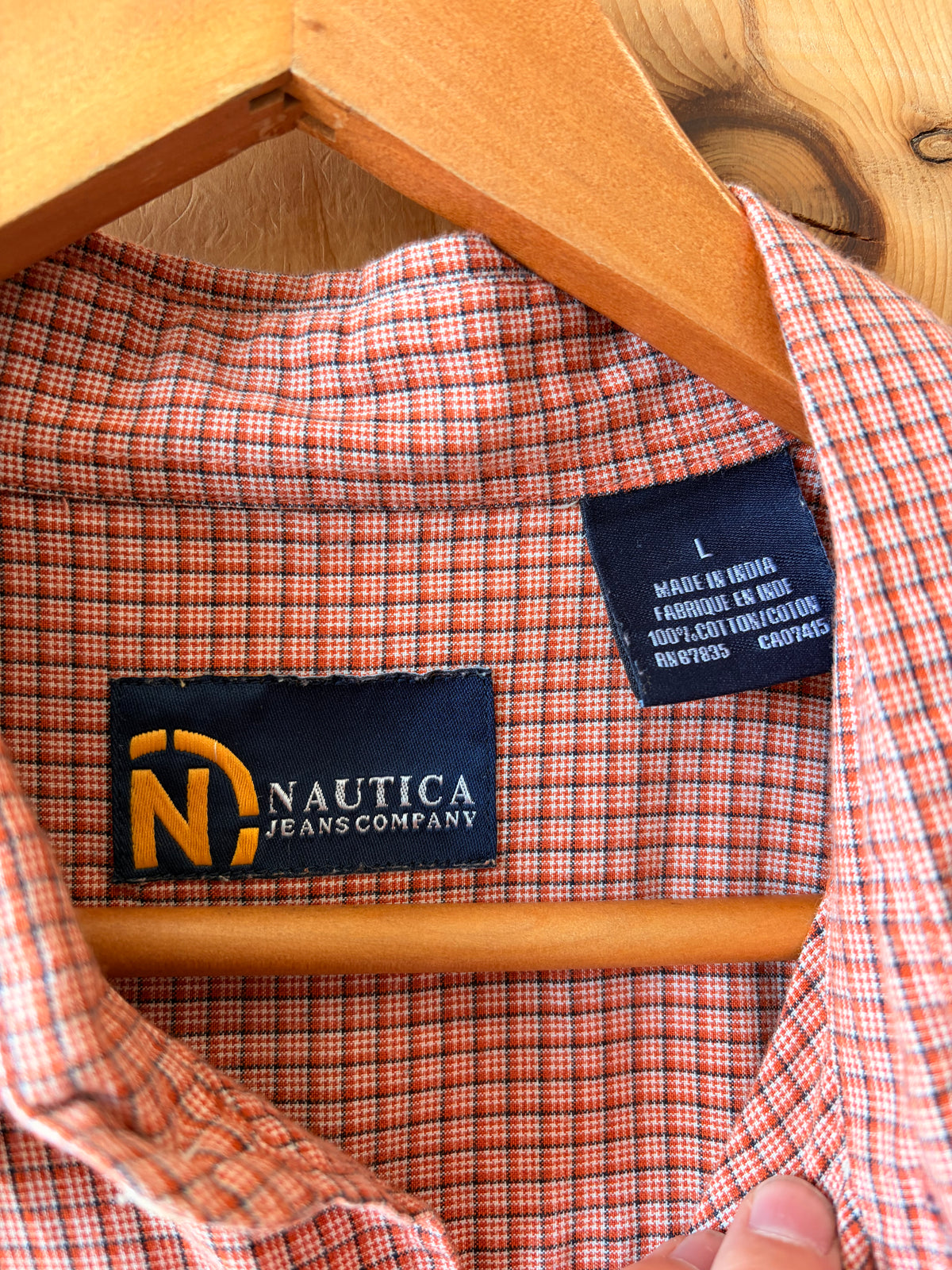 Vtg Nautica Button Down : L