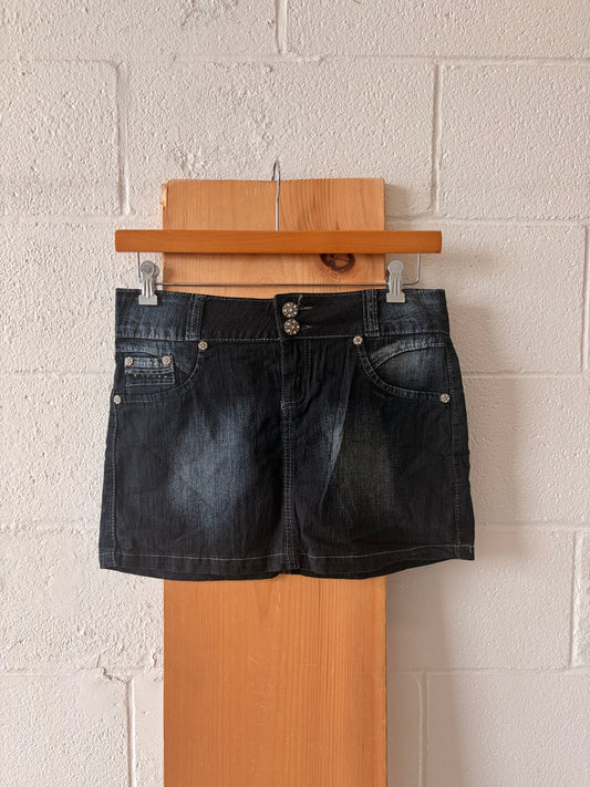 Dark Wash Mini Skirt : 13/14