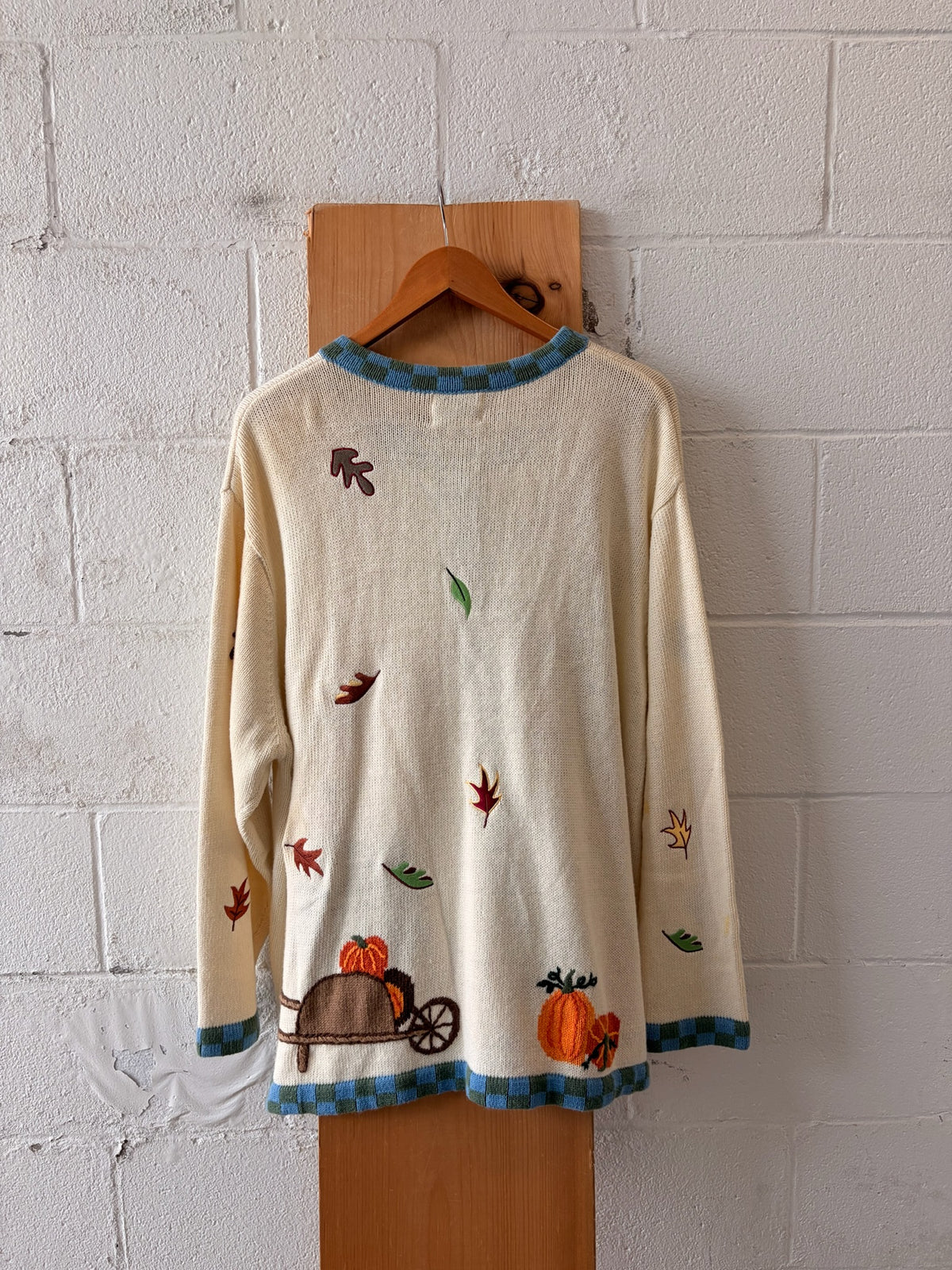Vtg Autumn Harvest Cardigan : 3X
