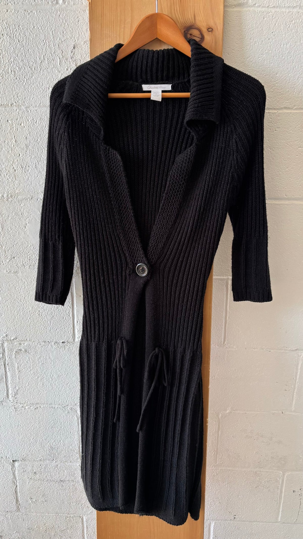 Long Black Cardigan : M