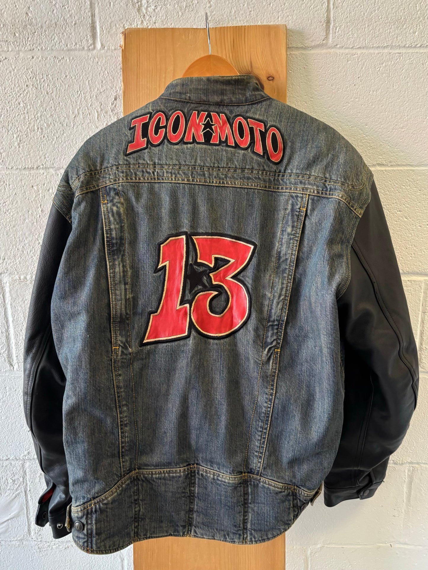 Vtg Strongarm Icon Moto Jacket : XL
